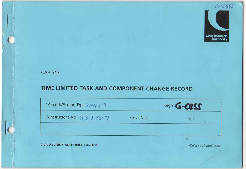 Time Limited Task (Life Items) - Yakovlev - UK CAA (cover).jpg